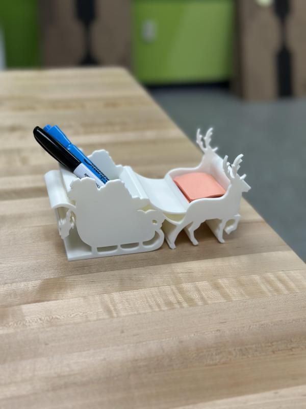 Santa and Reindeer Holder