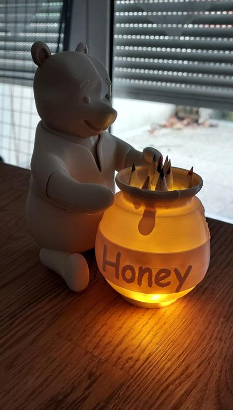 Winnie Pencils and Lithophane Holder