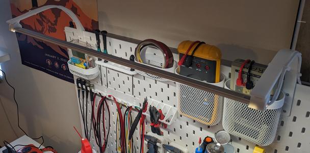 Ikea SKADIS Extended LED Light Bar Holder