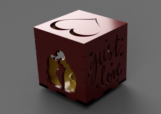 Valentines day shadow box