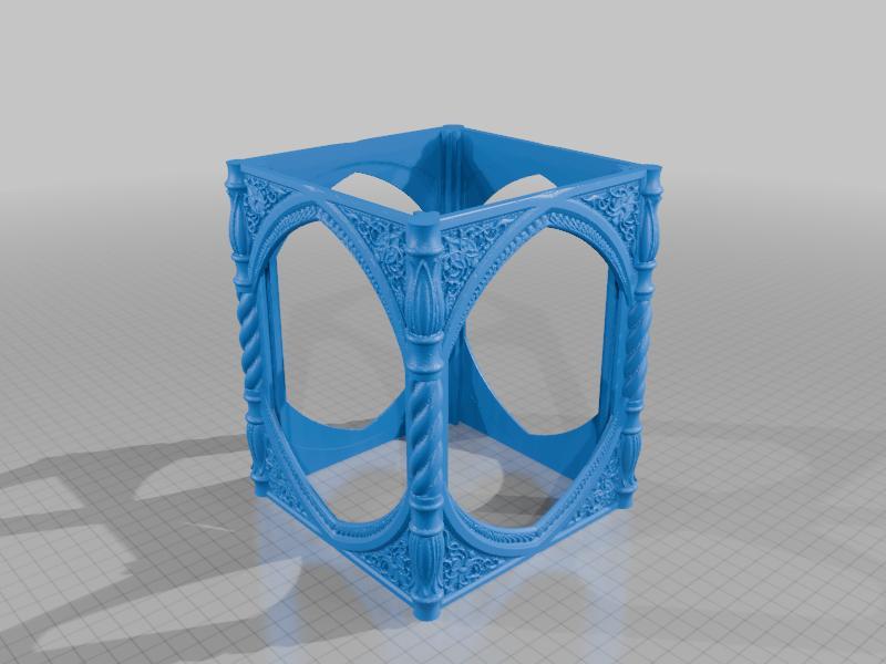 Decorative lamp lantern (fixed geometry)