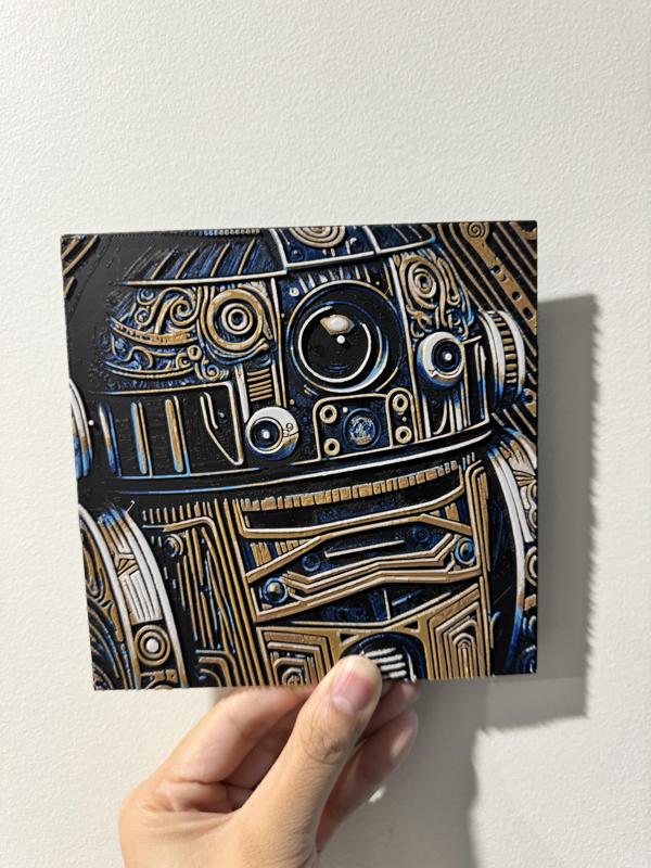 R2D2 Chicano Style - HueForge Print