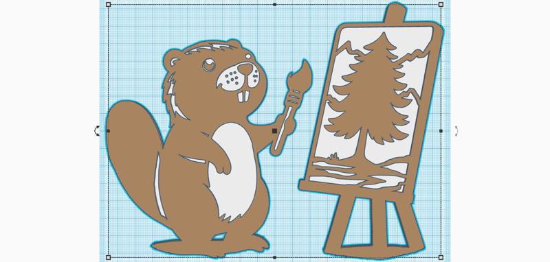 Beaver Artist Wallart