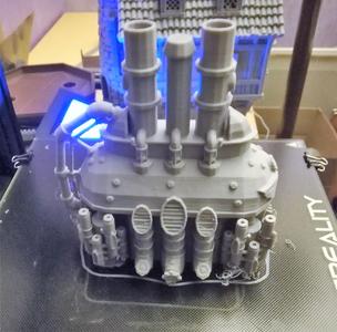 Factory chimney Sci Fi - Bundle