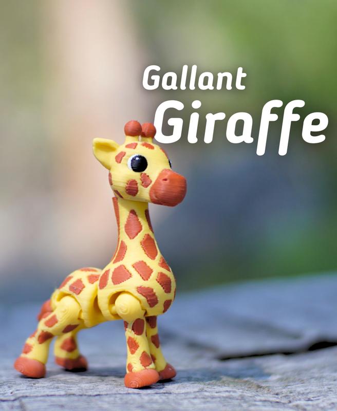 Gallant Giraffe - Articulated fidget Giraffe - Ludo Animal