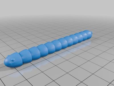 articulated worm no support