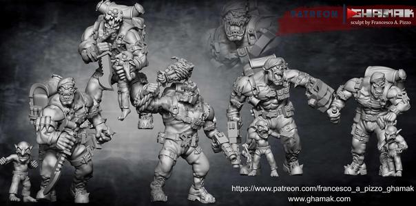 Orc Kommando squad supported