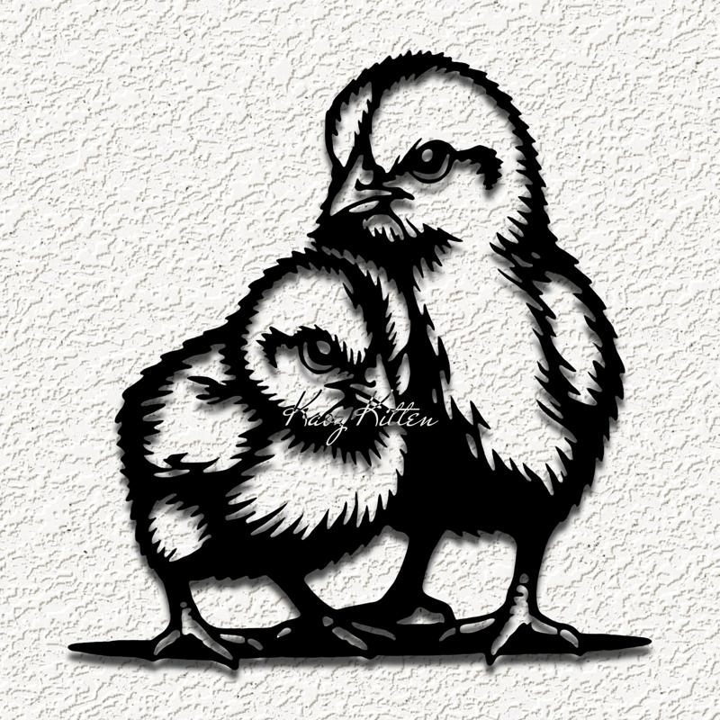 baby chicks chicken farm wall art home decor