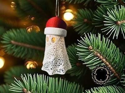 Christmas Ghost Light Ornament 