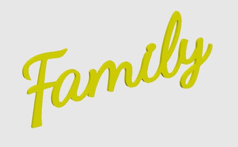 Family wall decoration