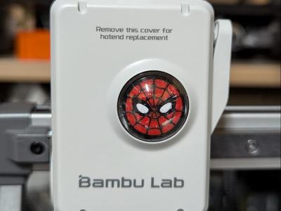 Spider-Man Extruder Gear Wheel Cover for A1 series