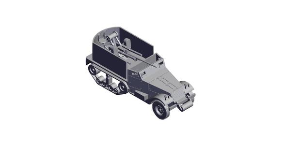 1/87 Scale M15 Half Track.stl