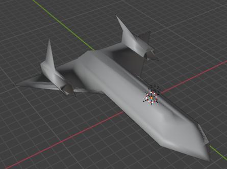 Low poly Blackbird sr71