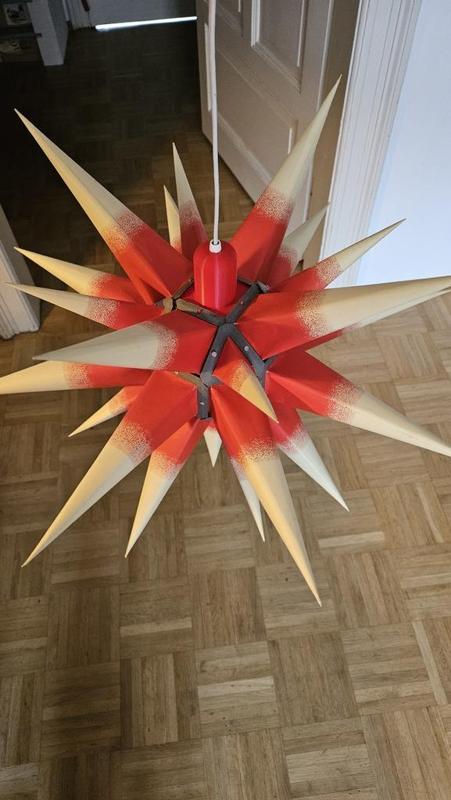 Moravian star Lamp / cable holder I6 Herrnhuter Stern