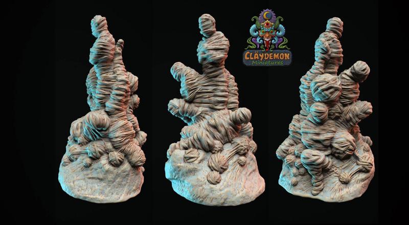 Giant spider's woven victims