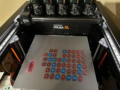 Double Sided Tokens for multi color printing