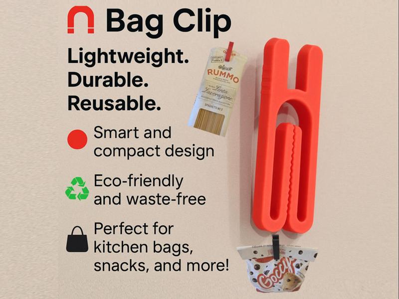Bag Clip: Lightweight, durable and reusable