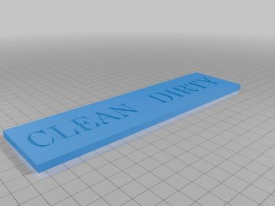 Dishwasher Clean/Dirty Sign V2