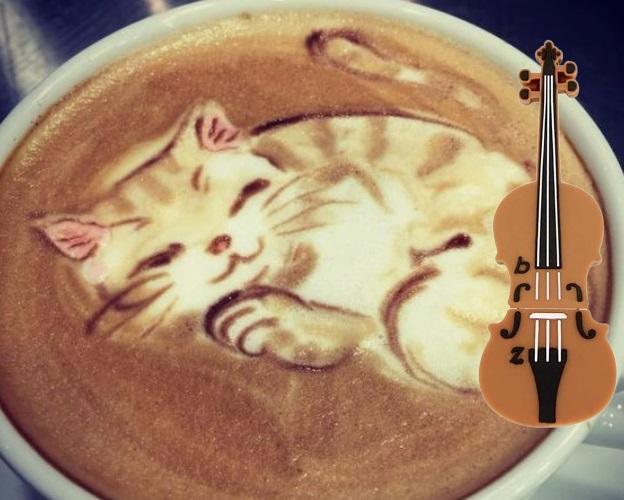 Kätzchen -coffee stencil