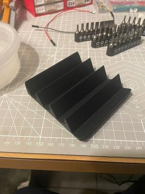 Gridfinity Hex bit holder rack remix
