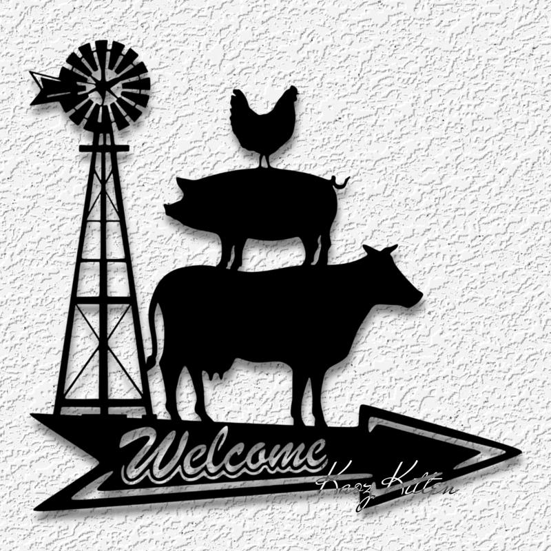 farm windmill welcome wall art country home decor