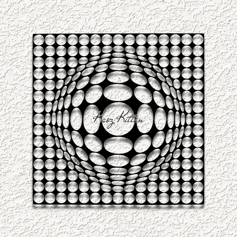 3d optical illusion sphere WALL ART HOME DECOR