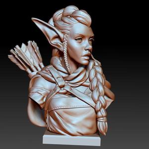 Elf Archer Bust