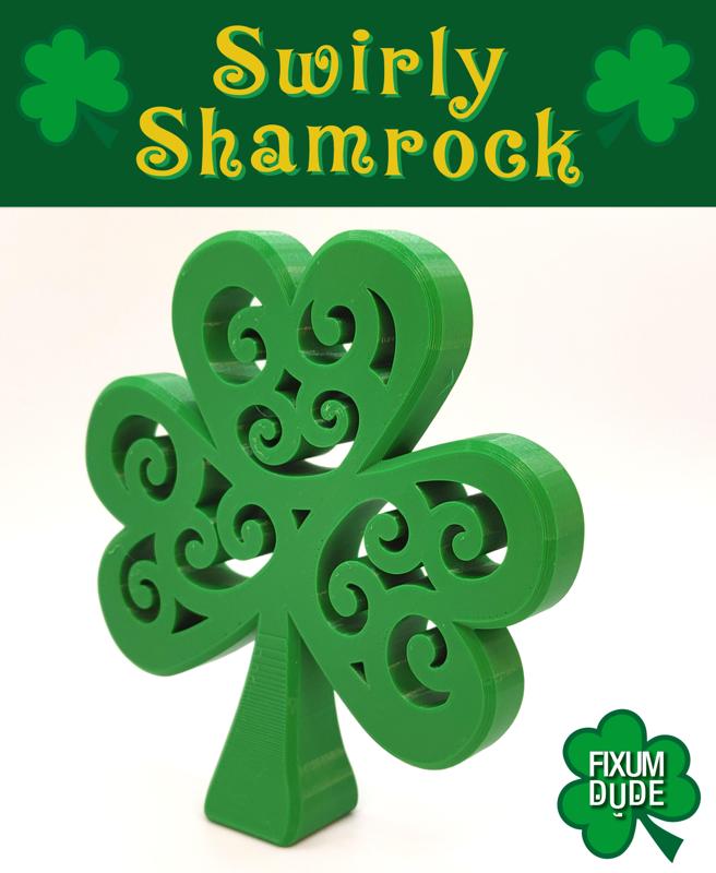 Swirly Shamrock Decoration