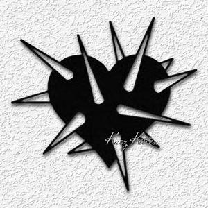 HEART WITH THORNS wall art Tough Love home decor