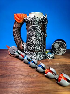 12oz Fireball Can Cozy Dice Tower .stl