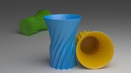 Curved Flower Vase