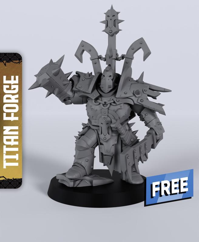 Armoured Champion - With Free Dragon Warhammer - 5e DnD Inspired for RPG and Wargamers