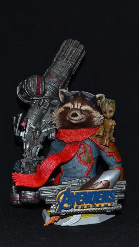 WICKED MARVEL ROCKET RACOON BUST: TESTED AND READY FOR 3D PRINTING