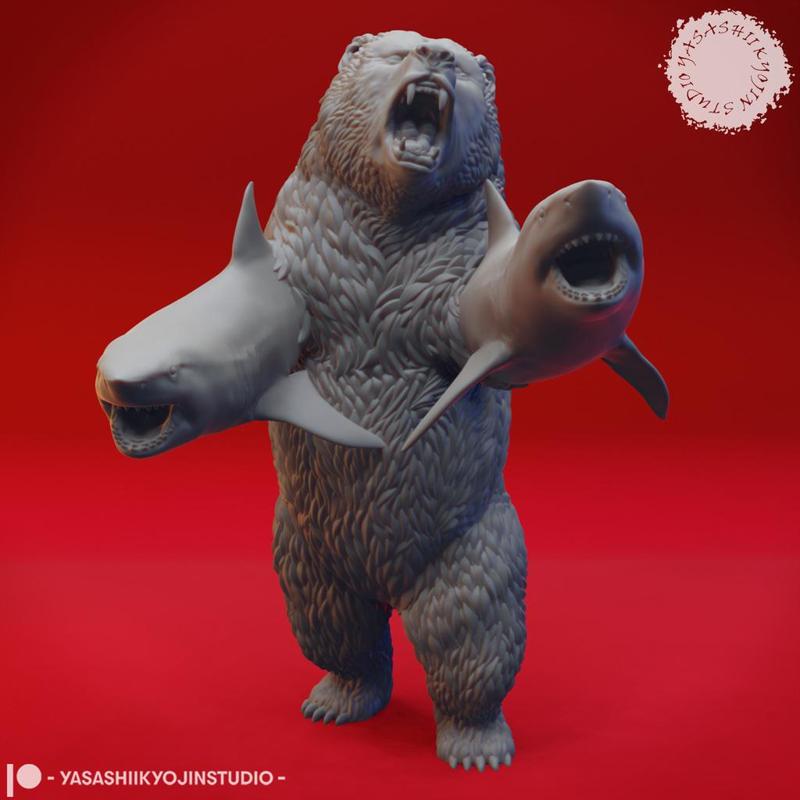 Sharkenbear - Tabletop Miniature