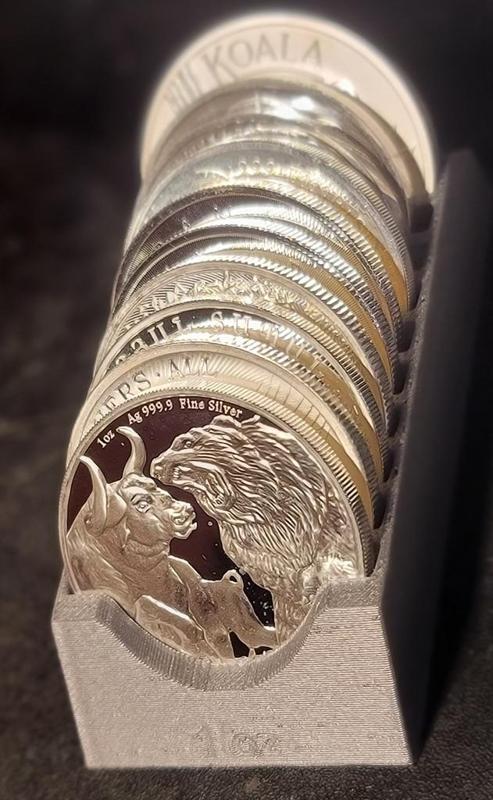 Slanted Coin holder