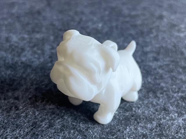 Chubby Bulldog Puppy keychain keyring