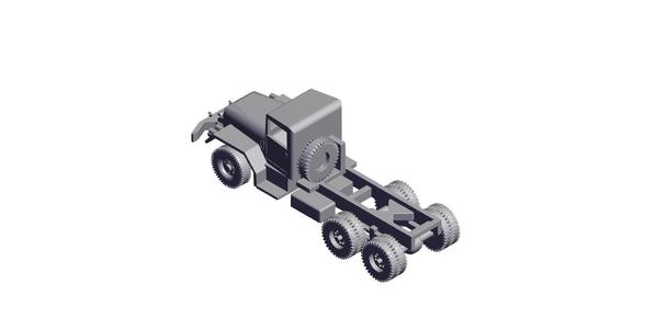1/72 Scale M58 5 ton 6x6 Chassis.stl