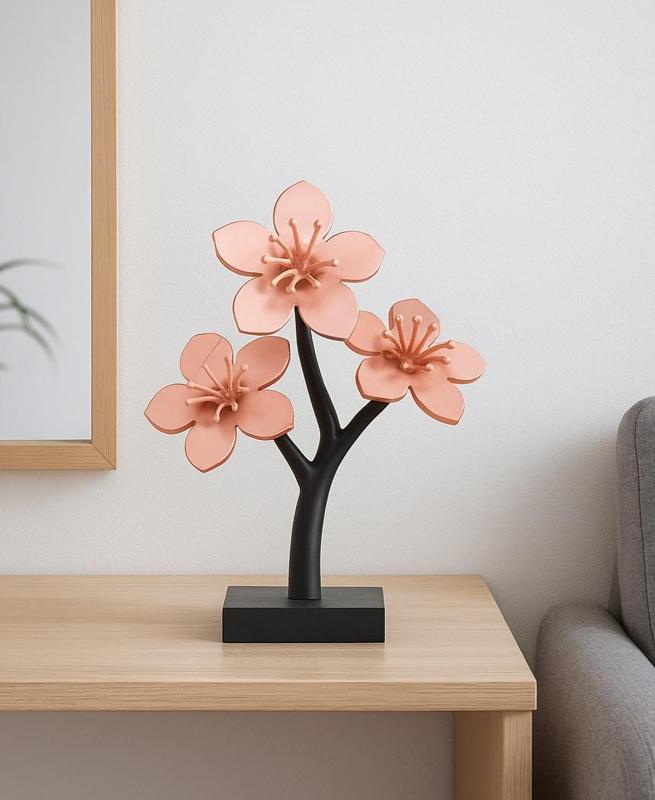 Blossom Trio Sculpture - Sakura Flower Tree Decor