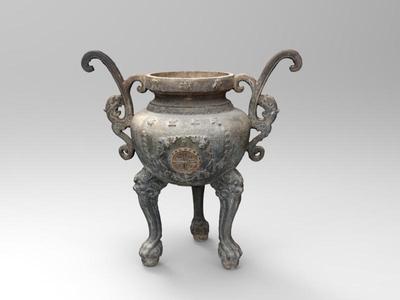 廣福宮三足鉎鐵鼎式天公爐