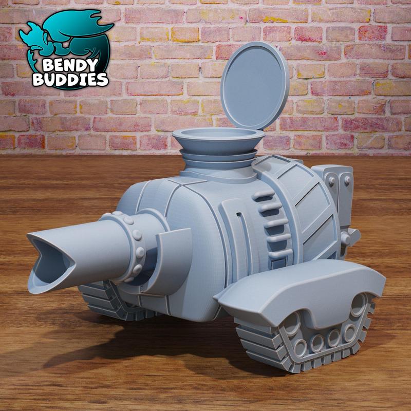 SunnySunny Ship Dock System Brachio Tank / Manga Infantry Machine / Anime Pirate War Construct / Roving Vehicle / Thousand Ocean Battle Robot / Collectible Figure / Decoration Statue