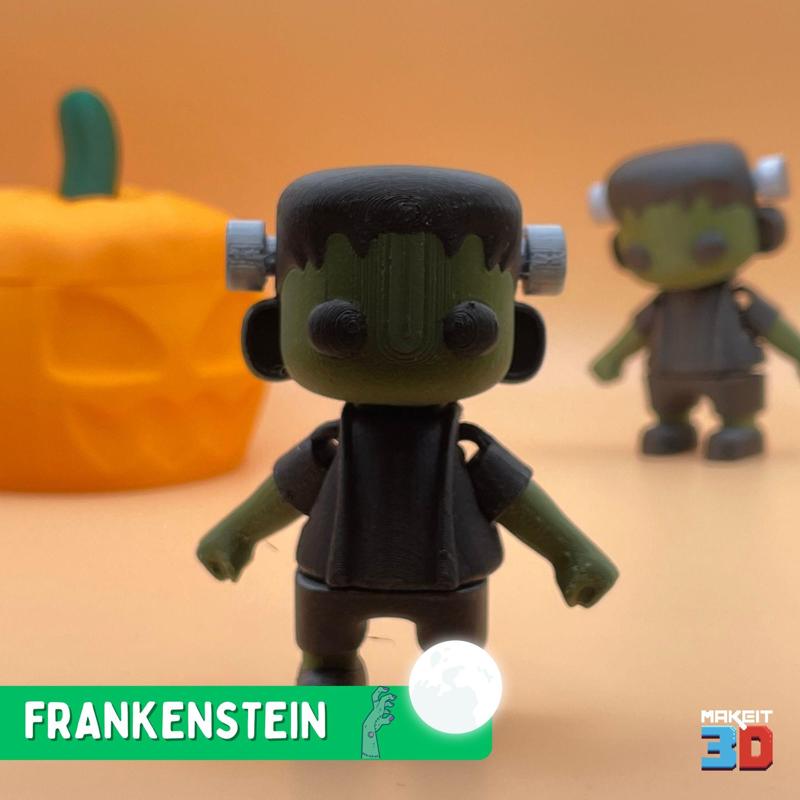 3D Printable Articulated Flexi Frankenstein