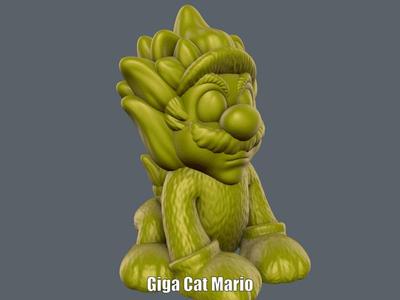 Giga Cat Mario (Easy print no support)
