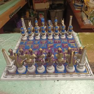 Egyptian chess set - Zombie vs Alive