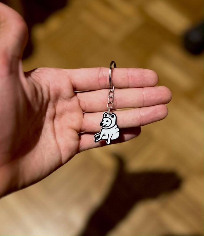 Keychain Doge frog // llalavero Rana Doge