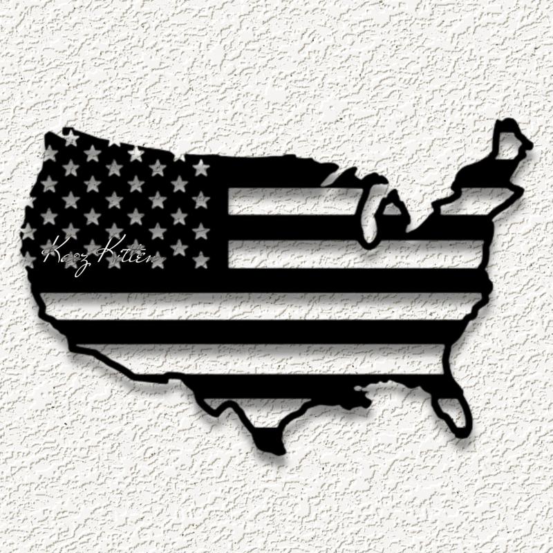usa flag country wall art home decor