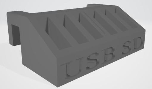 ikea skadis usb,sd holder