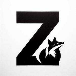 Fox alphabet: Letter Z (version 1)