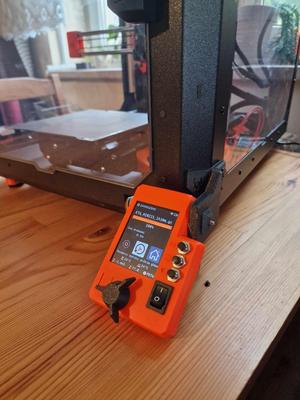 External / Outside LCD screen mount for Original Prusa Mini Enclosure (and switch!)