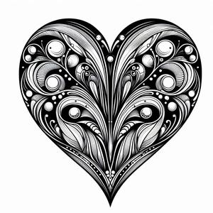 Four hearts 3 (two colours)