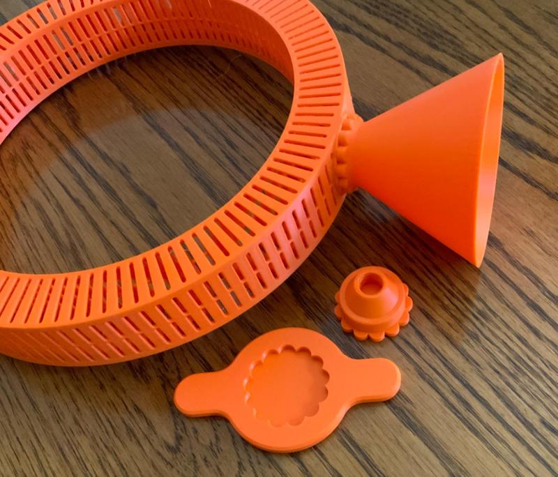 Ring Holder to Dry Silica Gel in a Filament Dryer